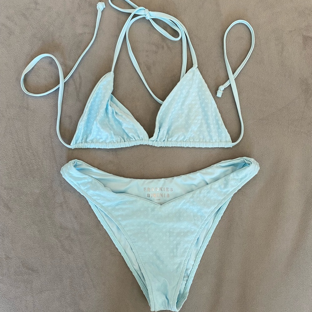Frankies bikini triangle top/cheeky bottom